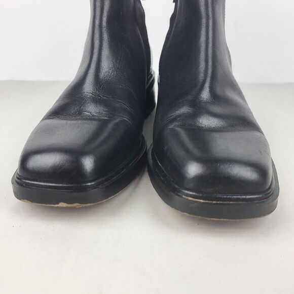 Franco Sarto Chelsea Black Leather Ankle Boots Size 6M - Picture 6 of 15